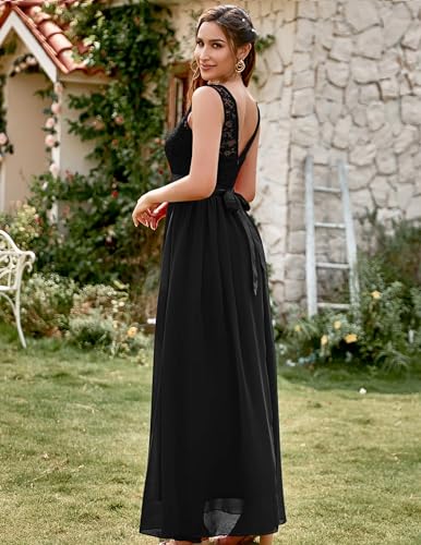 Berylove Damen Abendkleid Elegantes Lang Cocktailkleid