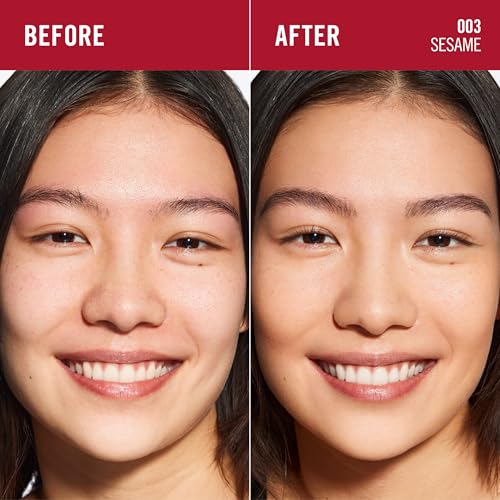 Rimmel Lasting Finish 25 HR Compact Foundation 003 Sesame, Matte Buildable Coverage, Powder-to-Cream, Anti-Pollution Shields - Image 4