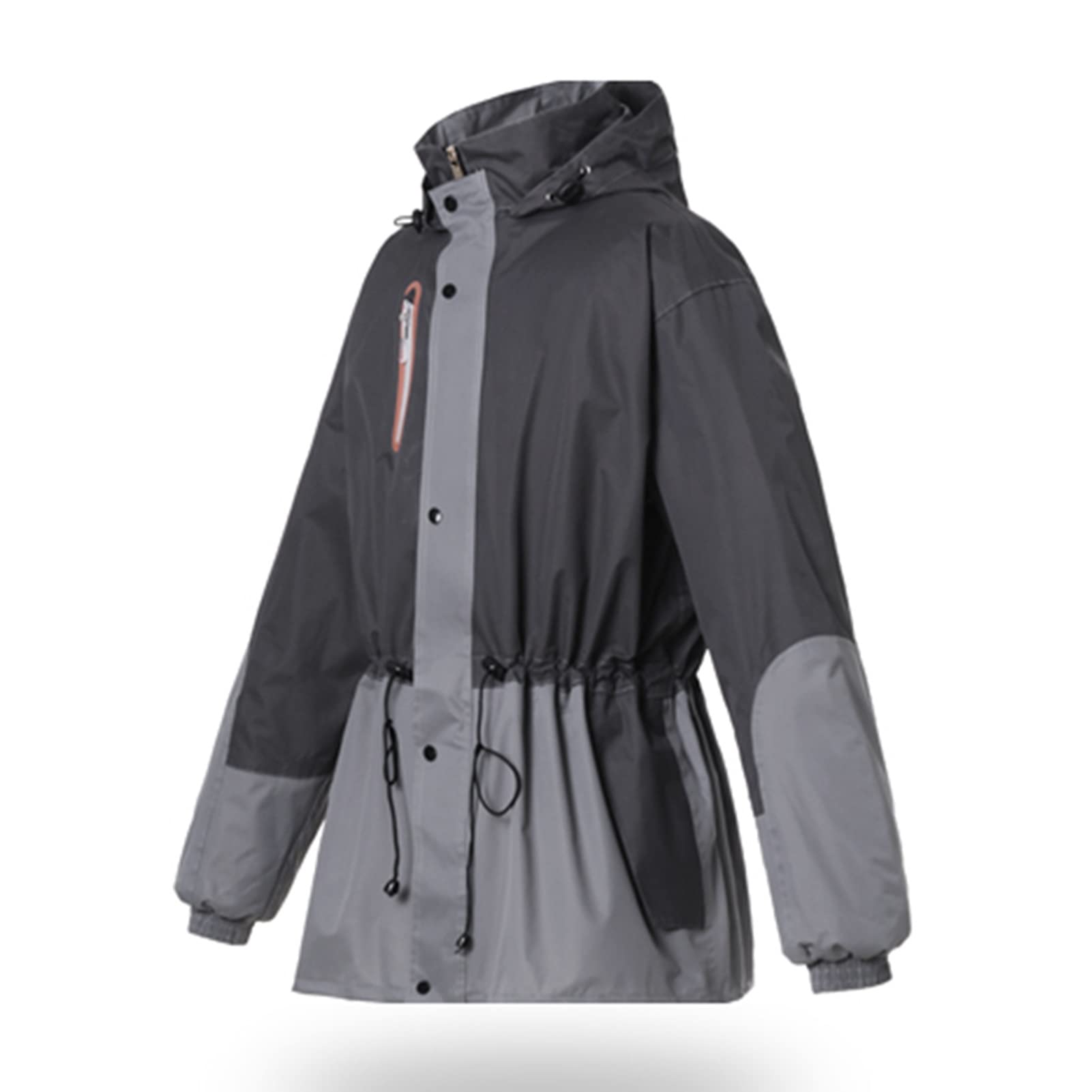 oiujhgCDS Raincoats, Outdoor With Hood Rain Gear Lightweight Breathable Raincoat Mountain Cycling Rainwear - Gray(Grey,XXL)
