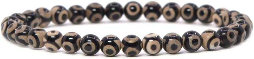 Justinstones Gem Semi Precious Gemstone 6mm Round Beads Stretch Bracelet 6.5 Inch