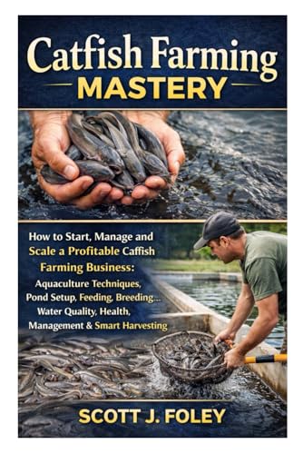 Catfish Farming Mastery: How to Start,Manage and Scale a Profitable Catfish Farming Business:Aquaculture Techniques, Pond Setup, Feeding, Breeding,Water Quality, Health Management & Smart Harvesting für 12,78 EUR (-17%) statt 169,95 EUR bei amazon.de Bild: Catfish Farming Mastery: How to Start,Manage and Scale a Profitable Catfish Farming Business:Aquaculture Techniques, Pond Setup, Feeding, Breeding,Water Quality, Health Management & Smart Harvesting für 12,78 EUR (-17%) statt 169,95 EUR bei amazon.de