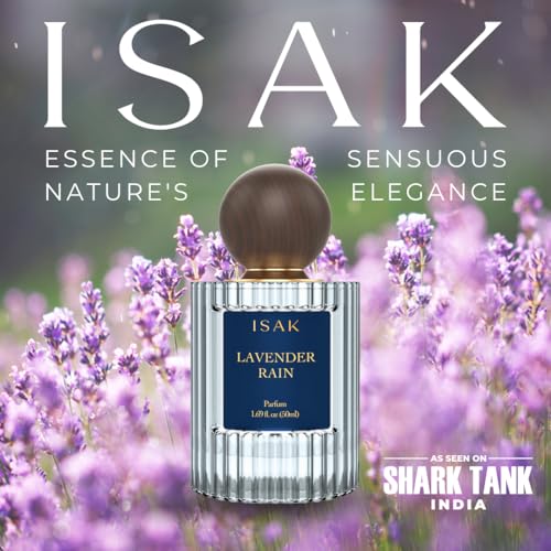 Image of ISAK Lavender Rain Unisex Perfume | Eau de Parfum | Premium Perfumes for Men, Women | Petrichor, Lavender, Raspberry | Fresh, Long Lasting, Travel Size - 50ml