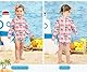 BesserBay Baby Mädchen Sonnenschutz Rash Guard UPF 50+ Rundhals Einteiliger Badeanzüge Flamingo 3-6 Monate