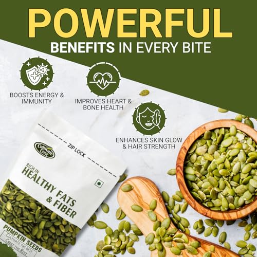Image of Cultivate Crest Organic Pumpkin Seeds 200g | 100% Natural & Raw Pumpkin Seeds | Rich in Plant Protein, High Fiber & Healthy Fats | Vegan, Gluten -Free, Keto Friendly Superfood for Daily Nutrition