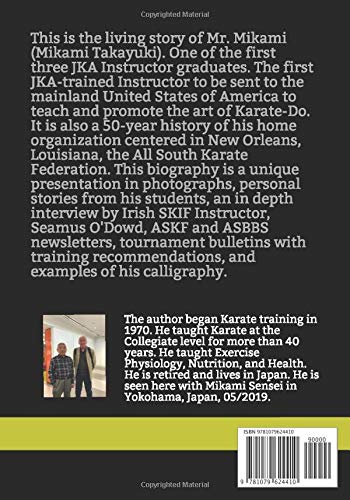 Mikami Takayuki 9th dan, Japan Karate Association, His Biography and a History of the All South Karate Federation