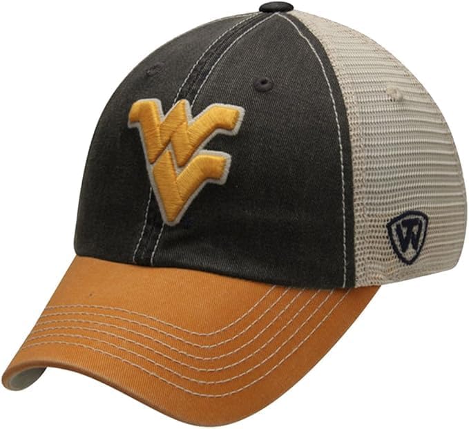 West Virginia Collegiate Adjustable Hats
