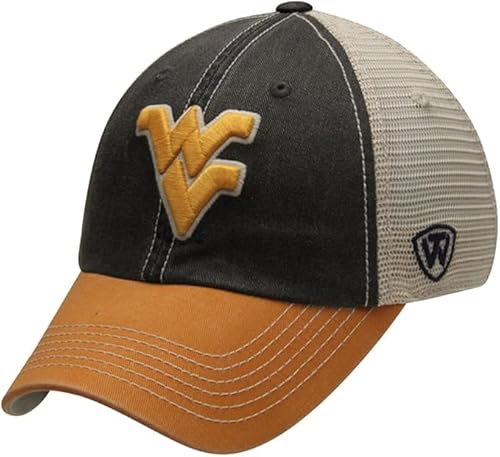 West Virginia Collegiate Adjustable Hats (US, Alpha, One Size, West Virginia Mesh)