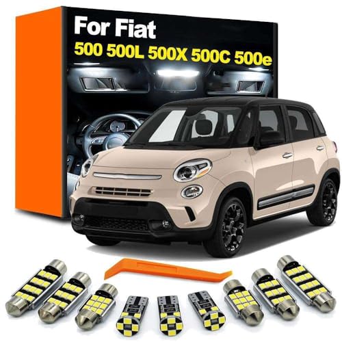 LED�C���e���A�}�b�v�h�[�����C�g���Q�b�W�L�b�g�AFiat 500 500X 500L 500C 500e 2007-2021 2022 2023 2024�p�J�[�A�N�Z�T���[