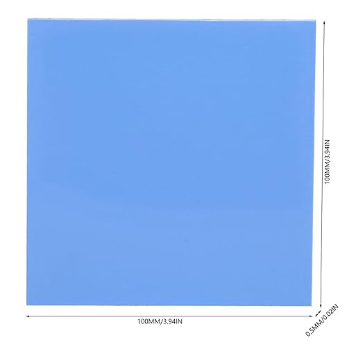 Miniatura 3 de Almohadilla térmica, 5 piezas 3.937 x 3.937 x 0.020 in 1.5Wm-k almohadilla de conductividad térmica de silicona para CPU GPU disipador de calor hoja