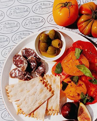 La Panzanella Croccantini, Rosemary Crackers (Pack of 12) - Light Artisanal Crackers, Charcuterie Crackers, Non-GMO, Kosher, 12 x 6 oz