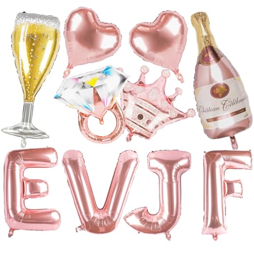 Decoration EVJF, Ballon EVJF, Bride to Be Decoration, Or Rose Accessoires pour Enterrement de Vie de Jeune Fille, Hen Bachelorette Party Deco