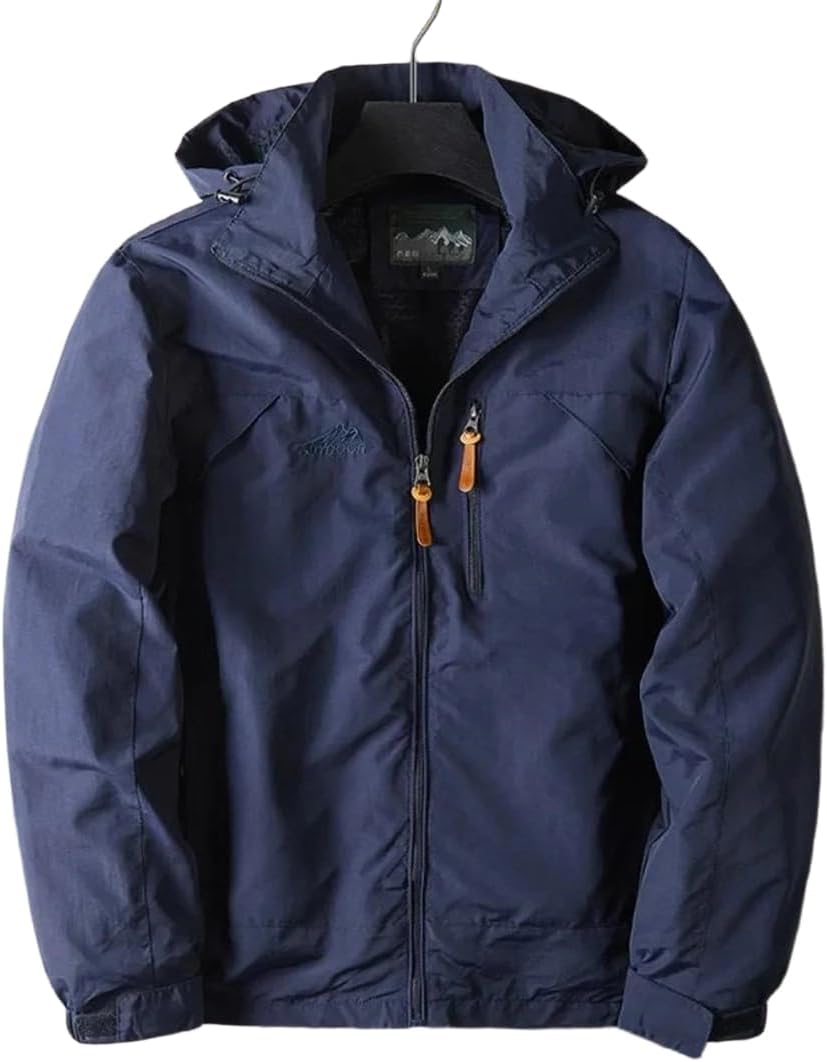 Men's Spring And Autumn Outdoor Jackets Thin Section With Hat Versatile Punching Jacket