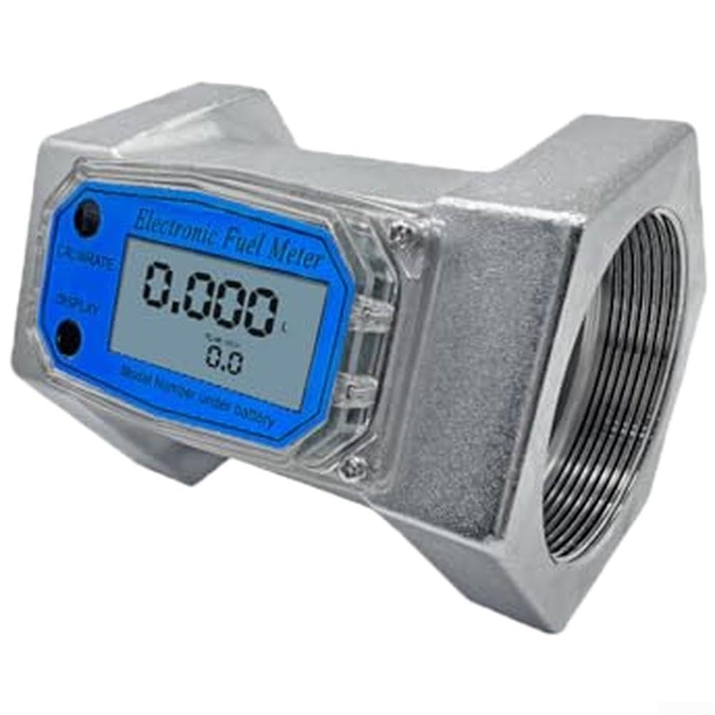 Medidor de flujo de turbina de 2,5 pulgadas para diésel, agua, aluminio, caudalímetro de 2,5 pulgadas, resistente, caudalímetro industrial de 2,5 pulgadas, para petróleo y gas, medidor de flujo
