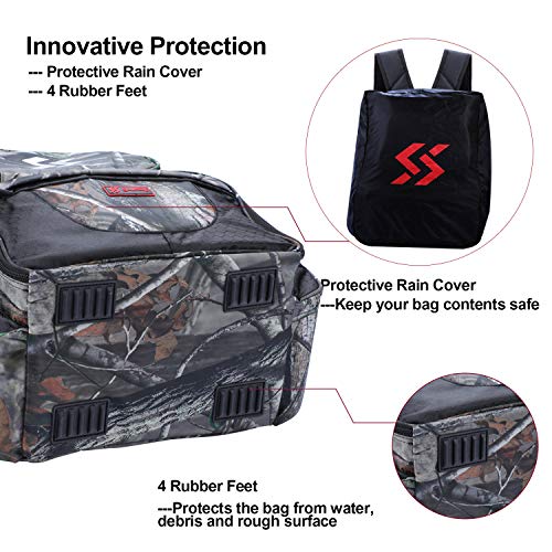 Sougayilang Mochila impermeable para pesca con 4 bandejas y caja de aparejos miniatura 5
