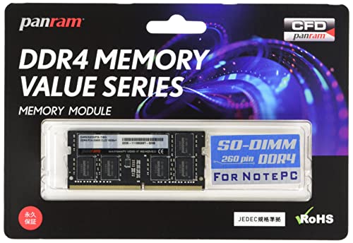 Amazon | シー・エフ・デー販売 Panram ノートPC用 メモリ DDR4-3200