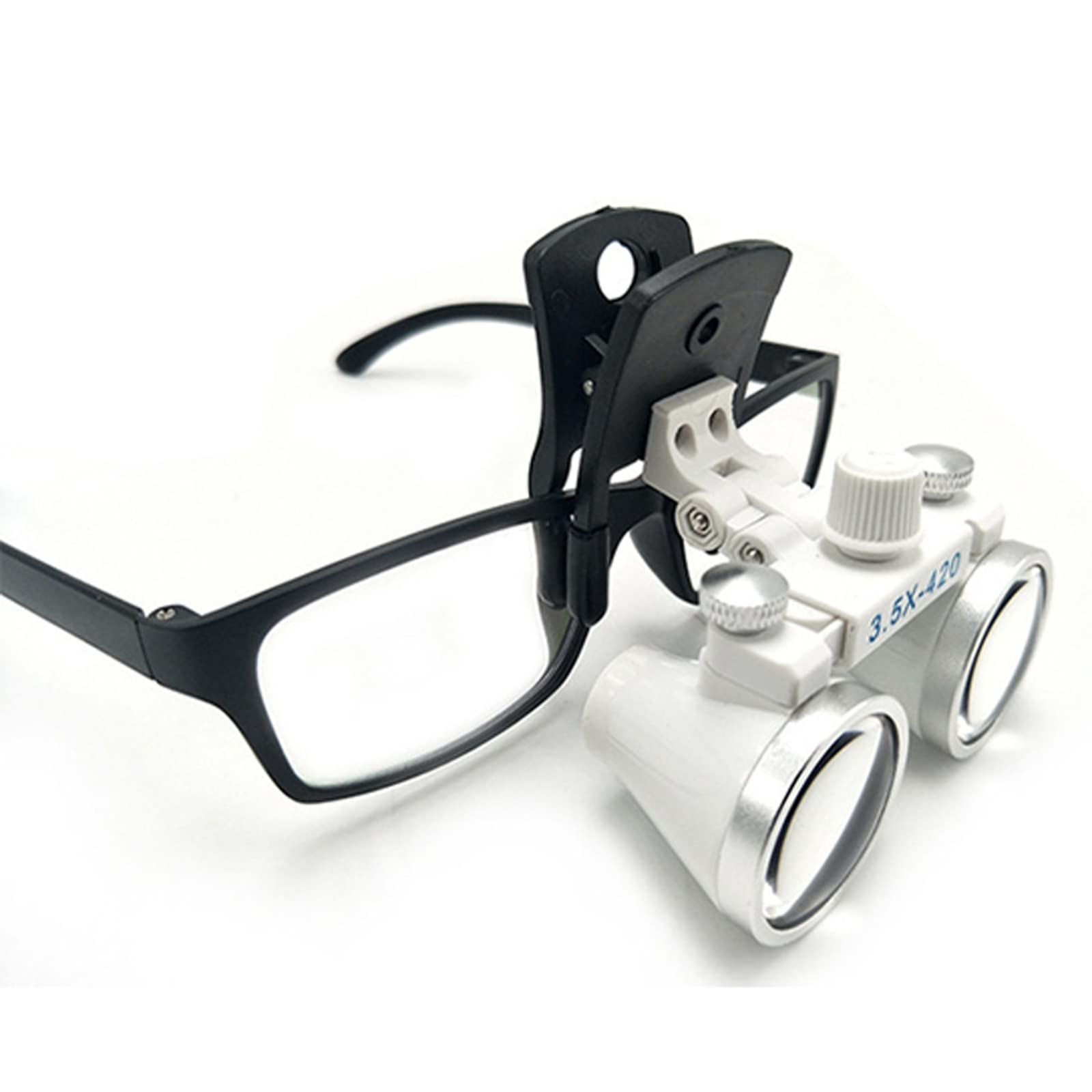 3.5X Clip su lente d'ingrandimento Occhiali dentali Occhialini dentali Occhialini chirurgici medici binoculari(Size:3.5)