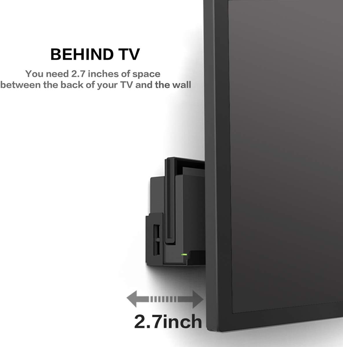 Monzlteck Wall Mount for Switch, Near Or Behind TV,Save Space，Quick Heat Dissipation, Easy to Install : Video Games