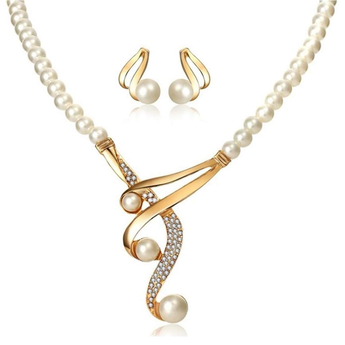 Jewels Galaxy Adorable AD & Pearl Studded Mesmerizing Necklace Set with Bracelet for Women/Girls (CT-NCCK-44093) (B08X7C7GY7) Amazon Price History, Amazon Price Tracker