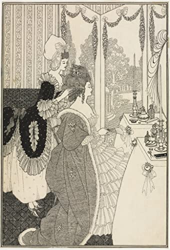 Pintura sobre lienzo de Aubrey Beardsley: cuadro abstracto clásico en óleo de 60x90cm