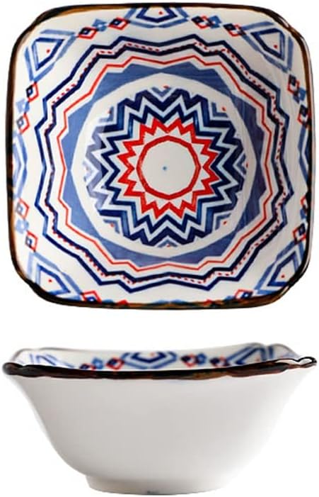 Square Cut Corner Dish Ceramic Small Household Soy Sauce Vinegar Seasoning Hot Pot Dipping Bowl Side Pickle Plate