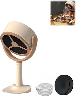 Puff Hide Smoke, Electric Puffs Smokers,Fan for Smoking,Portable Desktop Range Hood, Removable and Washable Filter,Indoor Kitchen Mini Fan for Home Car Office BBQ Hotpot