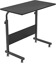 soges Table Ordinateur Portable à roulettes Support Table Mobile 80 x 40 cm Table Appoint pour Ordinateur Portable