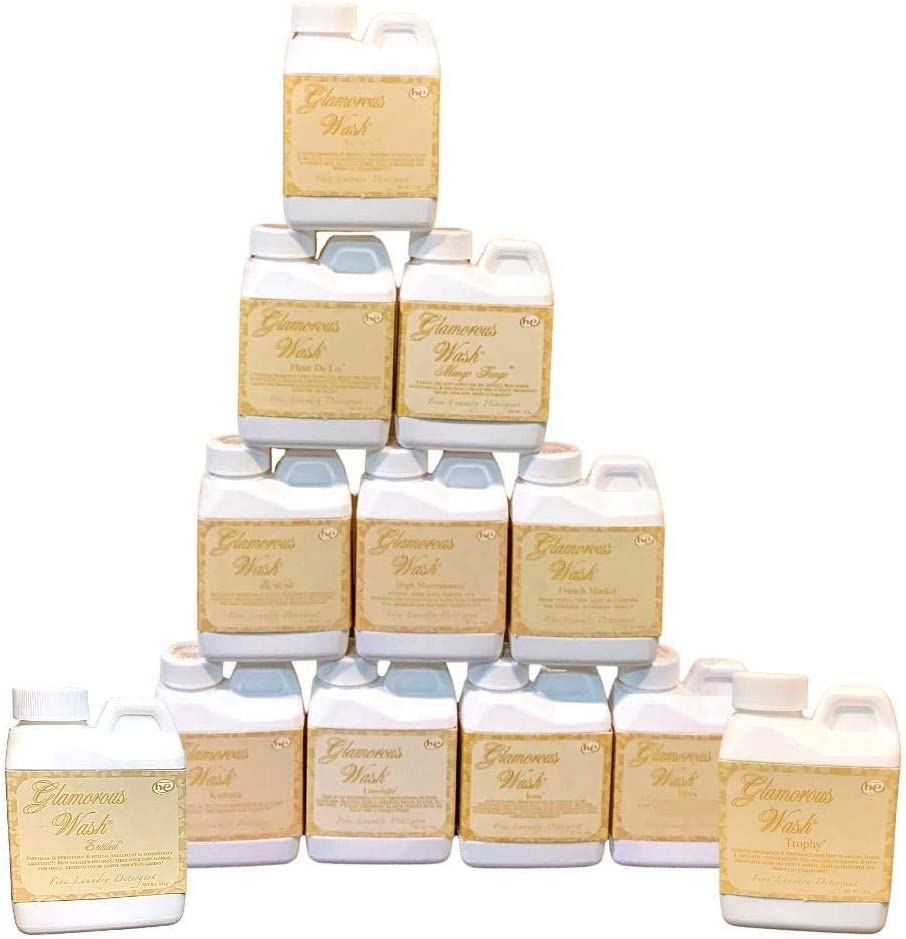 Tyler Candle Wash 4oz Sample All 12 Pack (Cowboy, Diva, Entitled, French Market, Fleur De Lis, High Maintenance, Icon, Kathina, Limelight, Trophy, Tyler, Wishlist) with Bentley Stain Remover Pen