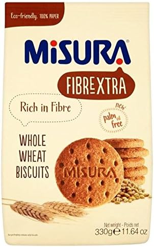 Misura Fibrextra Whole Wheat Biscuits 330g (Pack of 2)