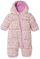 Amazon Essentials Unisex Baby Puffer Bunting Suit Ivory Delicate Floral 12 Months