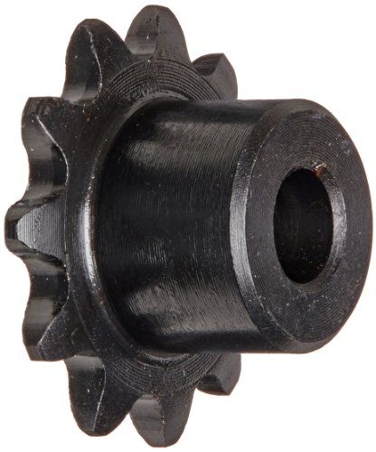 Browning 25B11 Minimum Bore Roller Chain Sprocket, Single Strand, Steel, 1/4