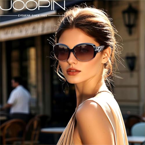 Image of Joopin Oversized Sunglasses for Women Stylish Big Rectangle Polarized UV Protection Ladies Goggles