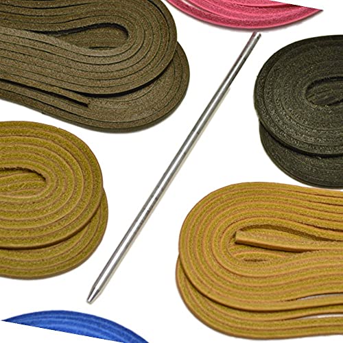 Tofl Softball And Baseball Glove Lace Kit | Mitt Lace Glove Repair Lacing Kit | 2 Leather Laces With Lacing Needle For Catchers Glove| Medium Brown #TOP7