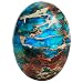 rockcloud 18x25mm Oval Cabochon Flatback Semi-precious Stones Sea Sediment Jasper for Jewelry Making Pack of 5