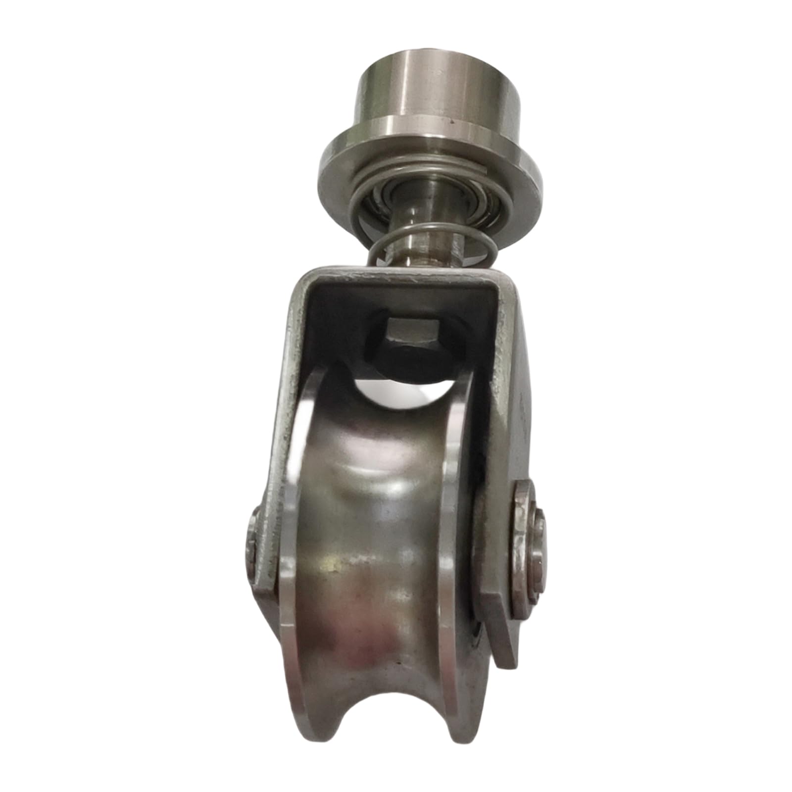 Errory 304 Large U Shaped Head Spring Track Roller Pulley, Stainless Steel Grooved Hardware For Equipment Guidance Across Warehouse Routes Guide Wheel