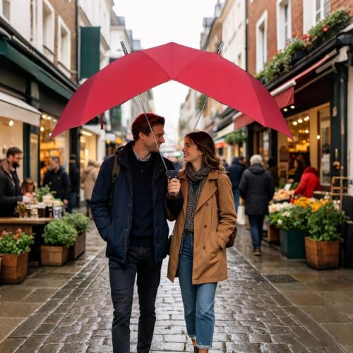 Parapluie pour 2 personnes grand format imperméable et coupe-vent - 2