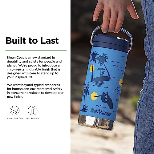 Klean Kanteen Tkwide Surfer Twist Cap With Insulated Water Bottle 12Oz, 1 Ea #TOP2