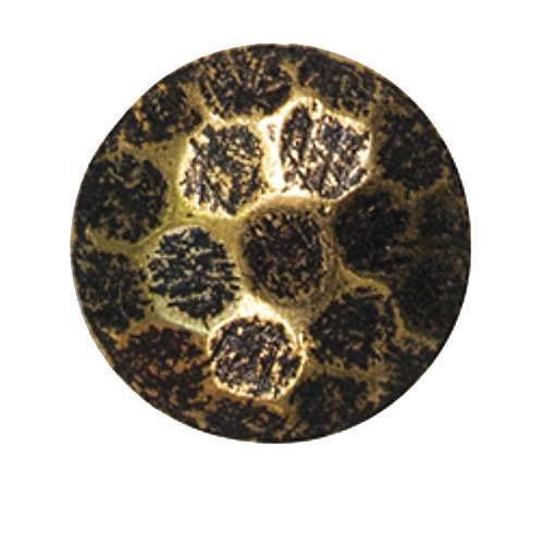 Antique Brass Oxford Upholstery Tacks Nails Hammered Finish 7/16 Inch Head 1/2 Inch Shank (250) #TOP2