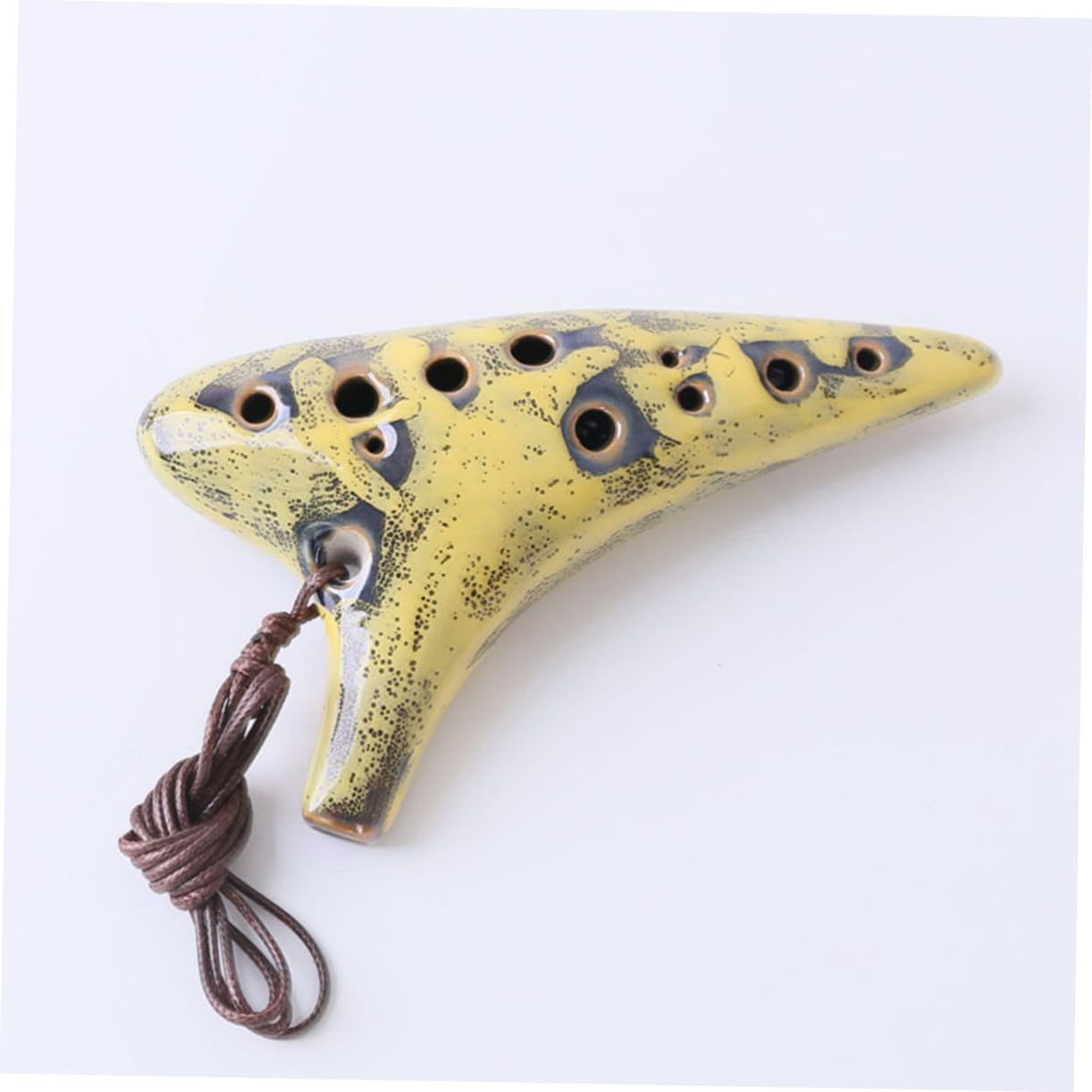 Ocarina in Ceramica 12 Fori Tonalità C Contralto Strumento Portatile per Principianti e Appassionati di Folk