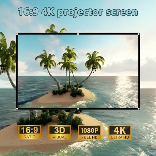 Pantalla de proyector plegable 120 pulgadas 4K miniatura 2