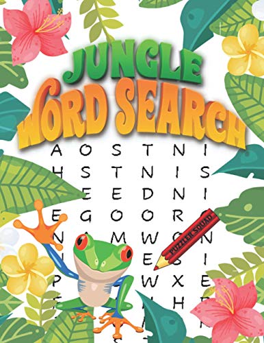 Jungle Word Search: Rainforest Jungle Word Search Puzzle Book for Adults