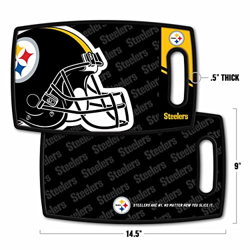 Image of YouTheFan NFL Pittsburgh Steelers Logo Series Cutting Board
