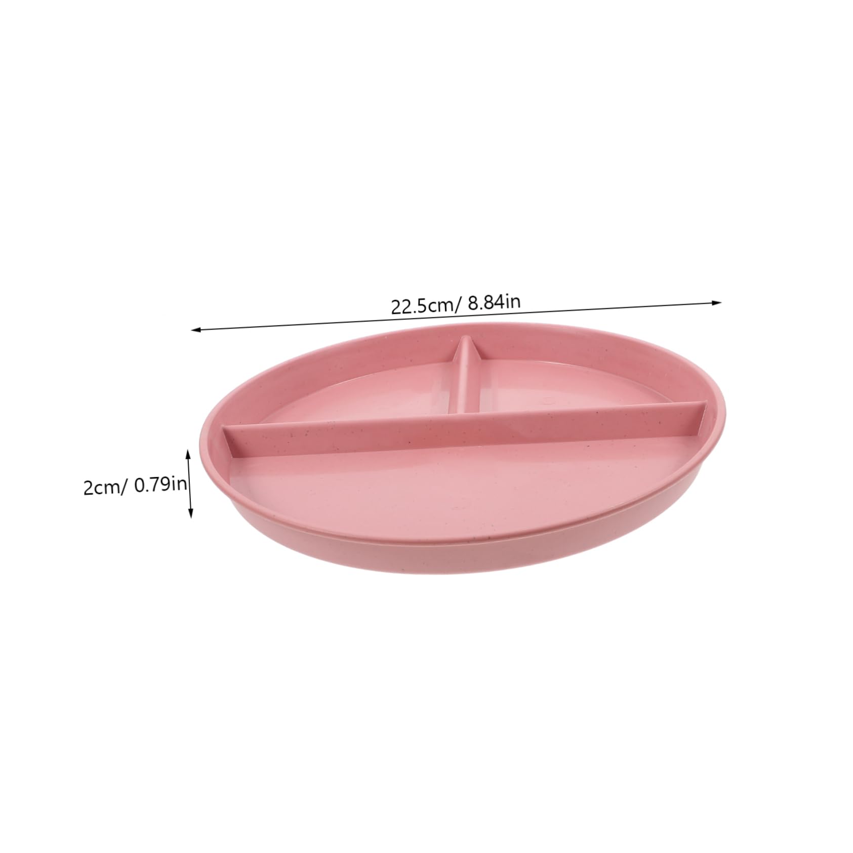 STOBAZA 4-piece Divided Plate Set Portion Control Dish for Diet Snack and Appetizer Serving Microwave Safe Elegant for Daily Use