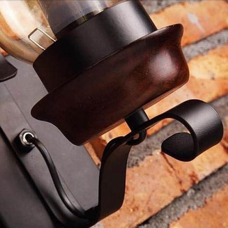 Miniatura 9 de Aplique de pared estilo campestre bronce aceitado con vidrio ámbar lámpara de pared vintage E26E27 base para casa de campo dormitorio sala