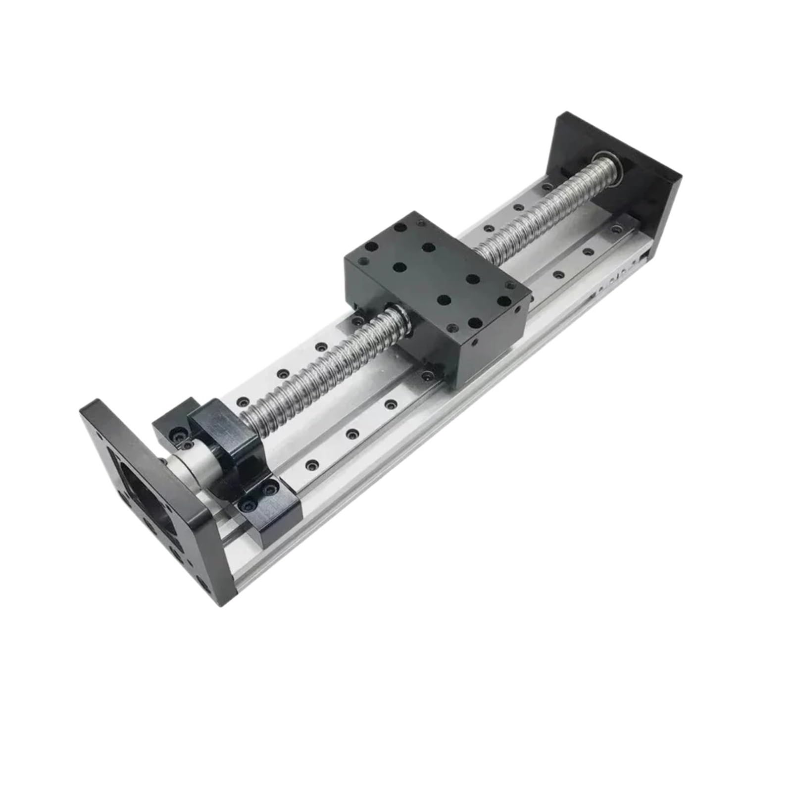 Rugaikerba Stroke 100Mm Linear Motion Stage, 1204 Ballscrew Double Rail Xyz