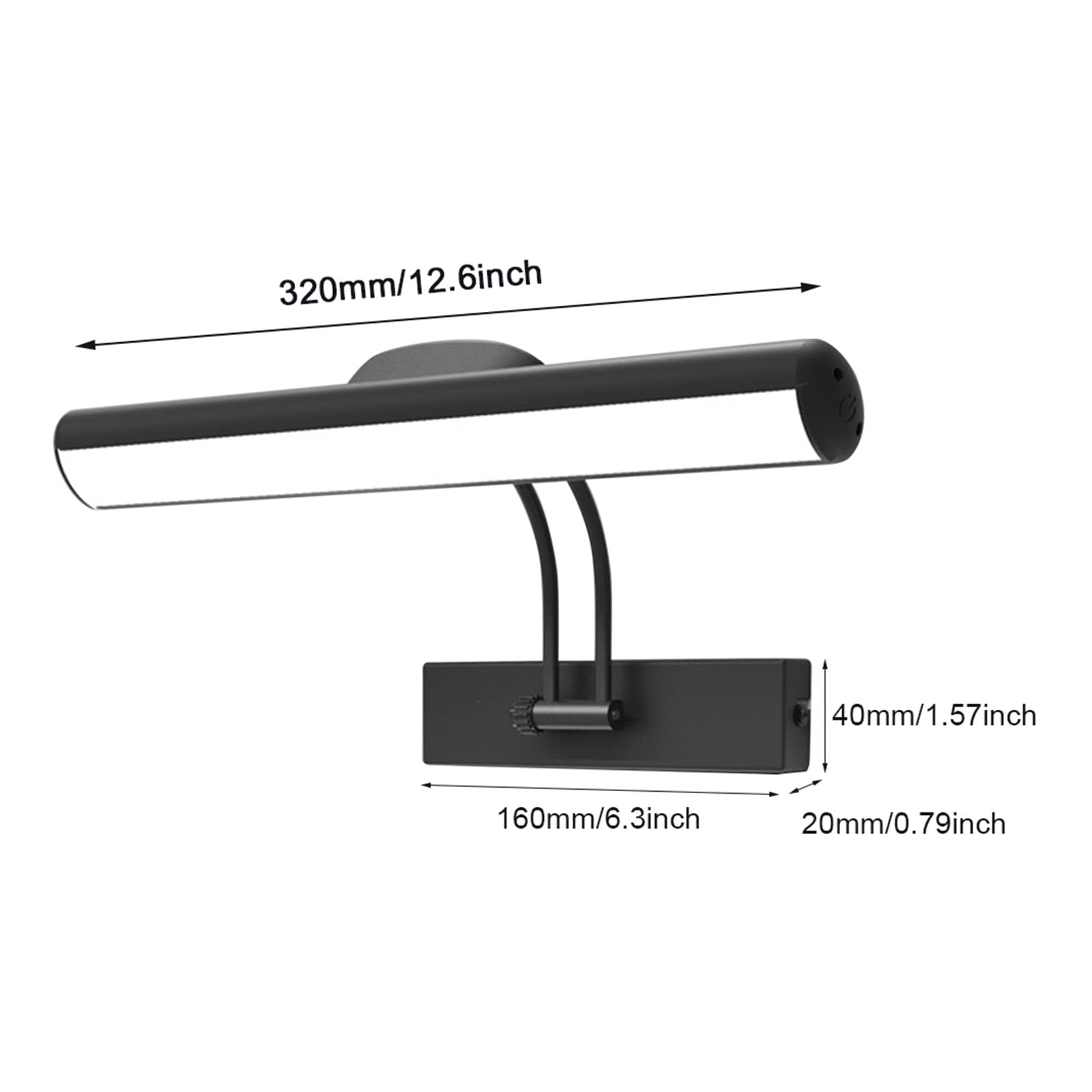 Luces de Lectura LED Luces de Pared, Luz de Imagen LED con Control Remoto inalámbrico USB Recargable ángulo de Color Ajustable Brillo Resaltar Marco de Pintura Luces de Arte