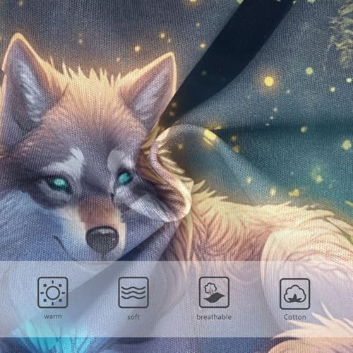 Bright Girls Underwear Toddlers 2t Cotton Panties for Girl Dreamy Wolf Forest Briefs Undies Kids3