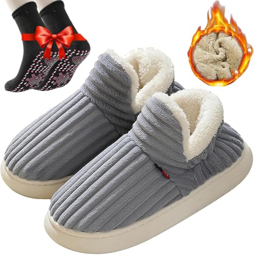 The Cozy Stylish Slipper Cozy Stylish Slipper Winter Fuzzy Warm Thick-Soled Plush House Cloud Slides Men Women Faux