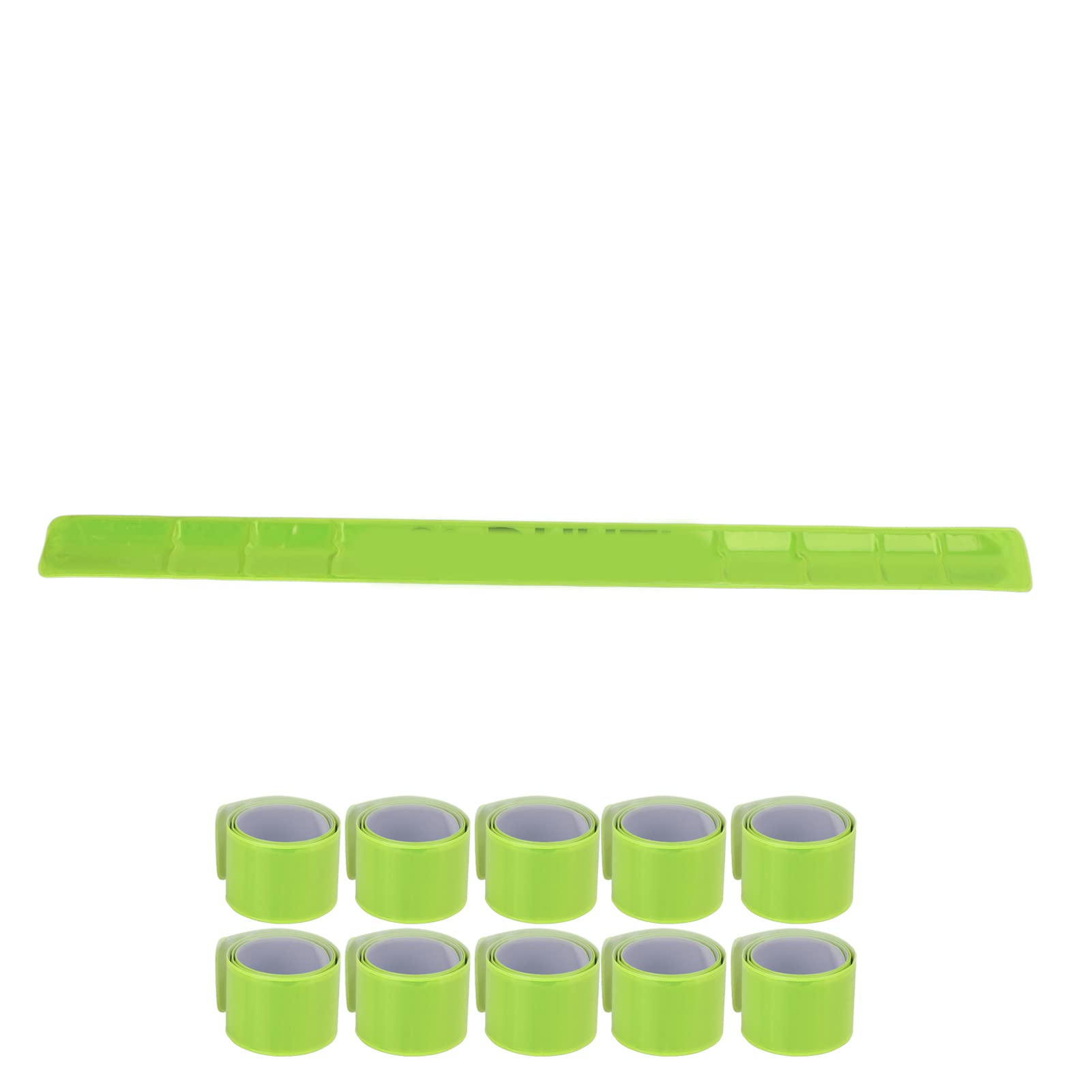 FECAMOS Brassard réfléchissant, Bandes de claquement à sertissage Automatique portatives sûres pour l'équitation(Vert)
