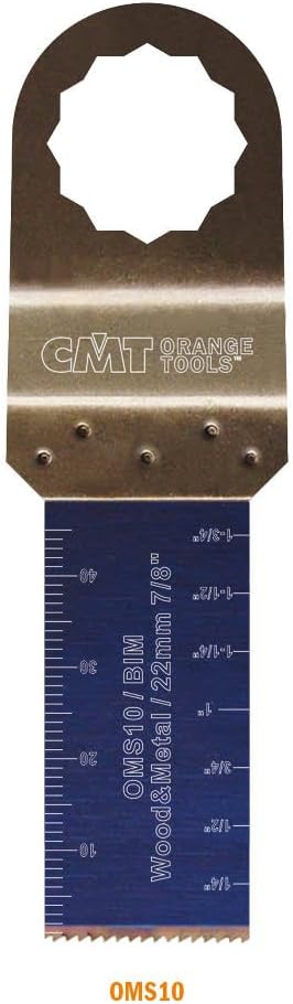 CMT OMS10-X50 50 Pcs Plunge & Flush-Cut Blade For Wood & Metal Fit Fein Supercut Festool Vecturo Quick Release Oscillator Multicutter,