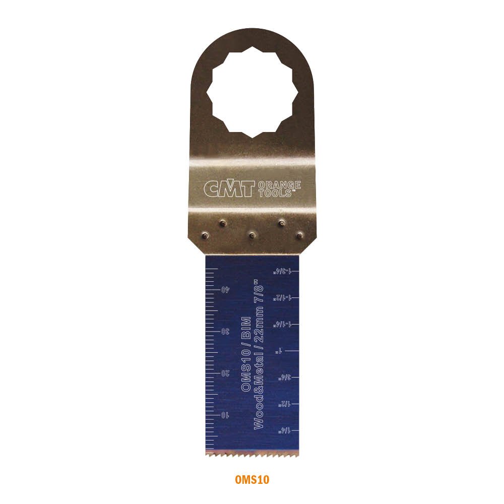CMT OMS10-X50-22 mm Hoja de sierra de Inmersion y Perfiladora para madera y Metal